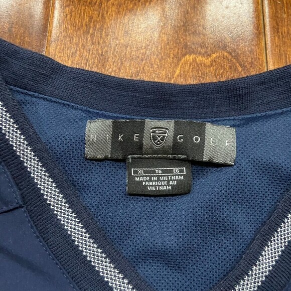 Nike Golf Vintage Vented Navy Blue Windbreaker Jacket Men's Size Extra Large - Picture 7 of 9